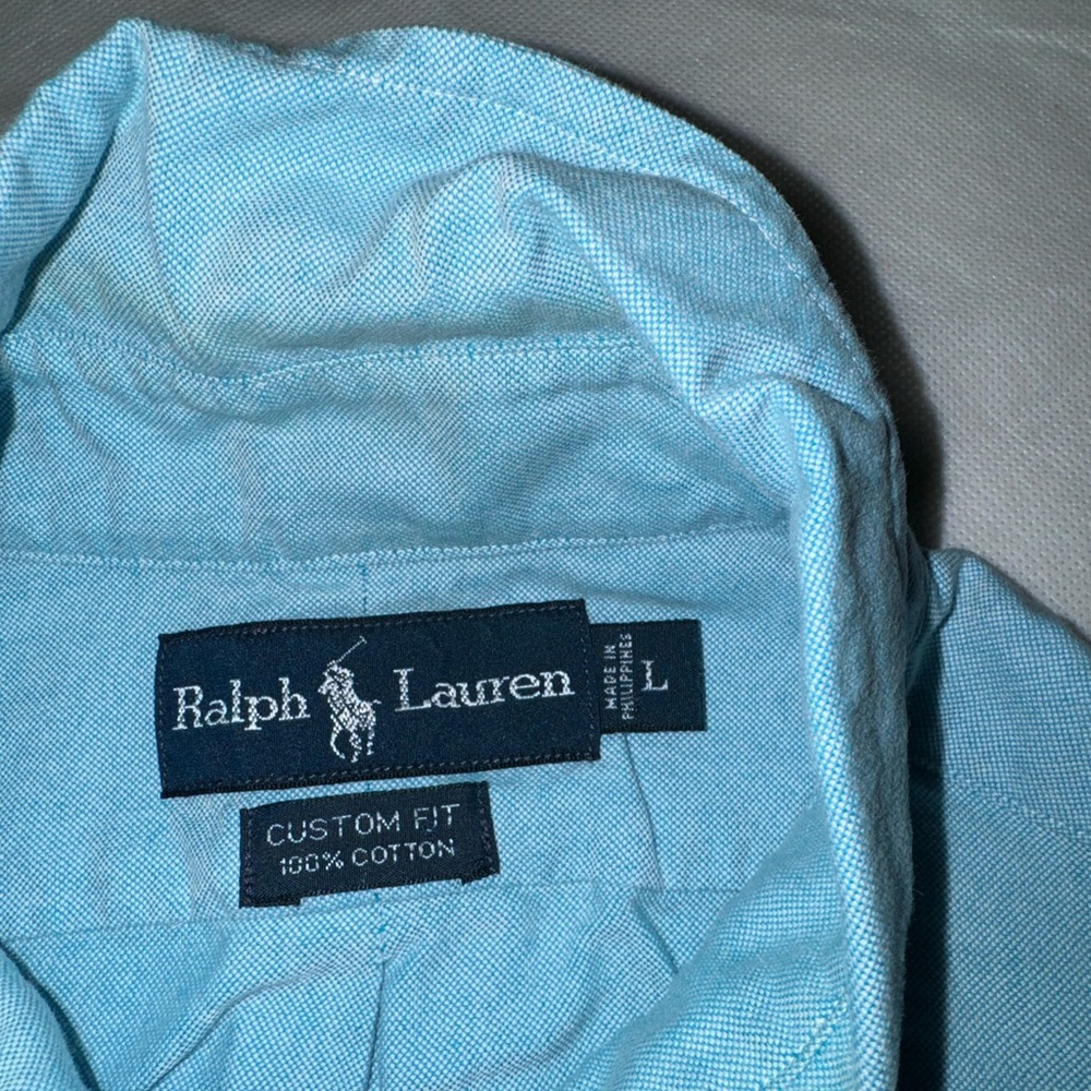 RL polo button down. - Picture 2 of 5